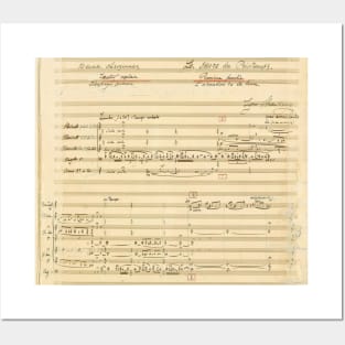 Stravinsky | Rite of Spring | Original manuscript sheet Posters and Art